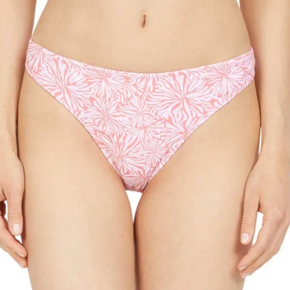 Southern Tide Bikini Bottom Conch Shell Coral Blossom Reversible Swim Sz M NWT